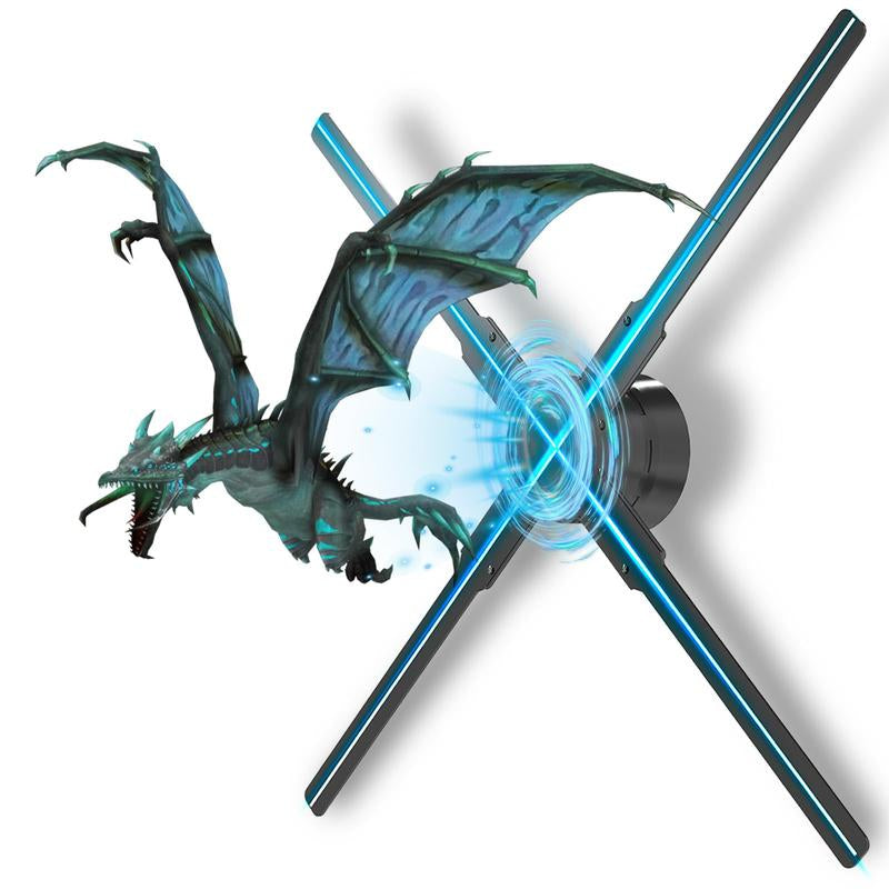 Eclat 3D Hologram LED Fan Projector, Wi-Fi App Control, HD Holographic Display for Christmas Halloween Show , Events Advertising, LED Light Visuals, Anime Gift ,High Definition