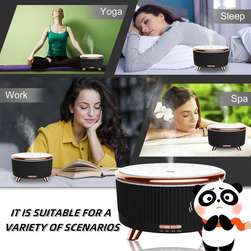 Ultrasonic Aromatherapy Diffuser, 500Ml Capacity Flavored Air Diffuser, 7 Colors Changing Air Desktop Humidifier, Essential Oils Diffuser