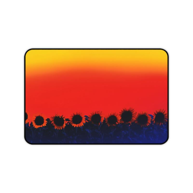 Vibrant Sunset & Sunflower Desk Pad – Elevate Your Workspace!** | Desk Pad, Gaming Pad, Office Desk Mat, Mouse Pad