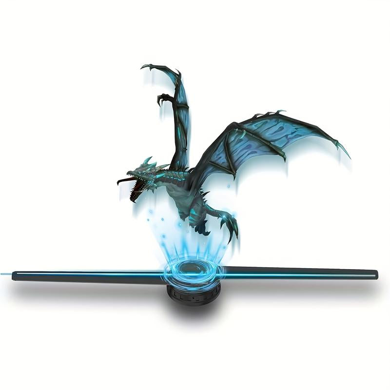 Eclat 3D Hologram LED Fan Projector, Wi-Fi App Control, HD Holographic Display for Christmas Halloween Show , Events Advertising, LED Light Visuals, Anime Gift ,High Definition
