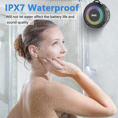 PEYOU IPX7 Speaker Bluetooth 360° Stereo Surround Sound Rich Bass Suitable for Outdoor/Beach/Travel/Pool. All Bluetooth Devices Available