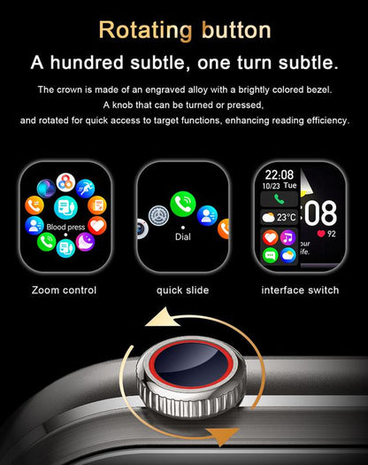 2-In-1 Wireless Headset Smartwatch, Smart Watch with Earbuds, Comes with a Silicone Protective Case, Wireless Calling, Music Play, Fitness Tracker, Smartwatch for Men Women, Compatible with Android and Iphone,The Best Gift for Family and Friends